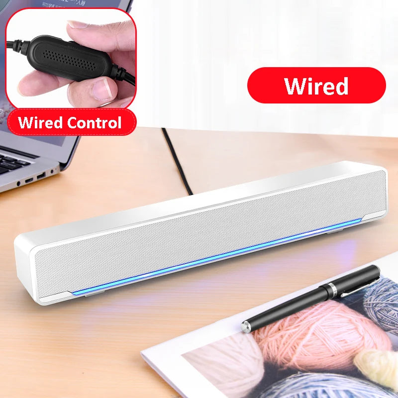 New Soundbar Wired And Wireless Bluetooth 5.0 Speaker For TV Soundbar With Subwoofer Wireless Bluetooth Sound Bar For TV Laptop
