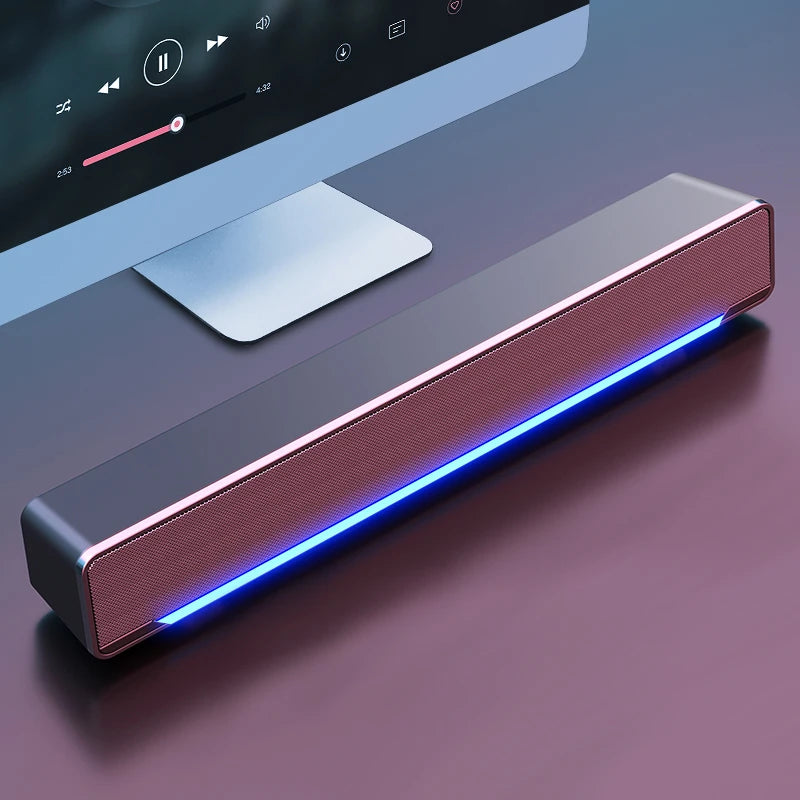 New Soundbar Wired And Wireless Bluetooth 5.0 Speaker For TV Soundbar With Subwoofer Wireless Bluetooth Sound Bar For TV Laptop