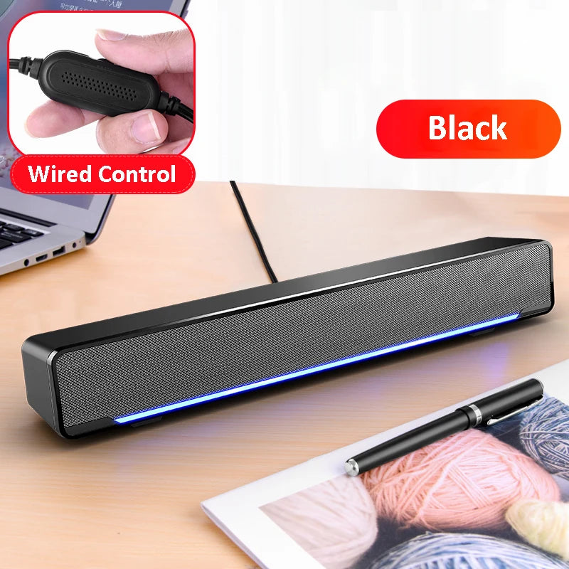 New Soundbar Wired And Wireless Bluetooth 5.0 Speaker For TV Soundbar With Subwoofer Wireless Bluetooth Sound Bar For TV Laptop