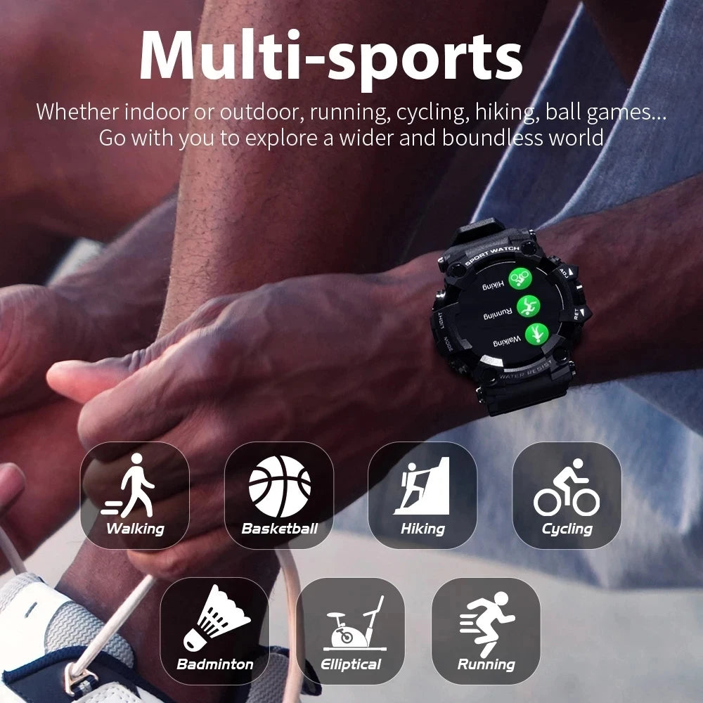 2025 New Fitness Tracker Smart Watch for Men Heart Rate Monitor Blood Pressure Smart Watch Suitable for Android iOS