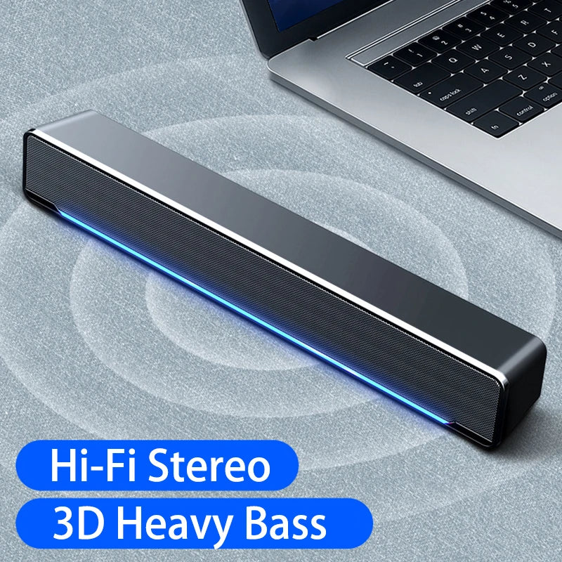 New Soundbar Wired And Wireless Bluetooth 5.0 Speaker For TV Soundbar With Subwoofer Wireless Bluetooth Sound Bar For TV Laptop