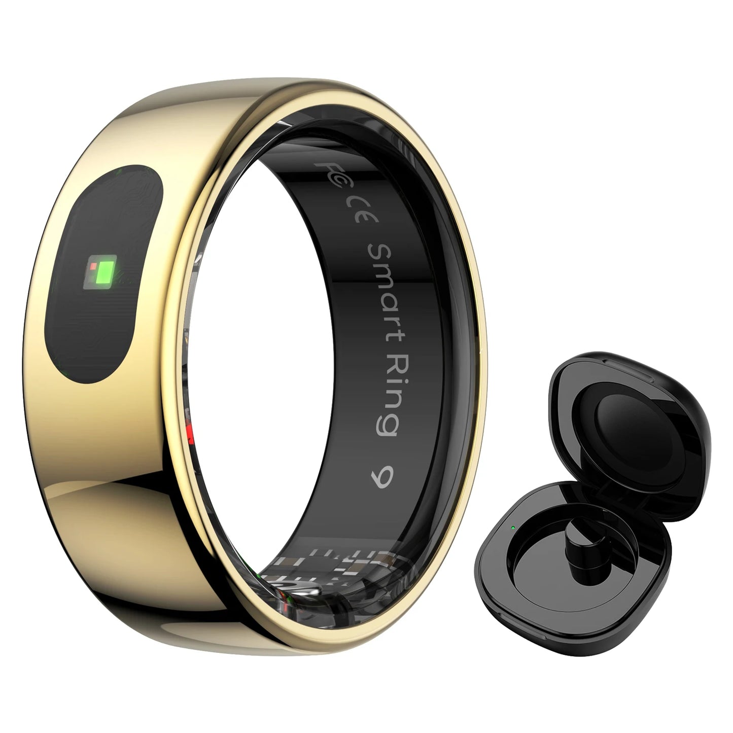R08 Smart Ring For Men Women Touch Control Function Health Monitor IP68 5ATM Waterproof Skin Temperature Measure Smart Ring New
