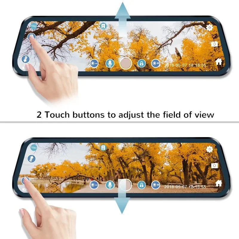 Dash Camera Car Cam Full HD 1080P Dashcam Touch Screen Black Box Picture Display Dvr Night Vision Dual Camera G-Sensor Parts
