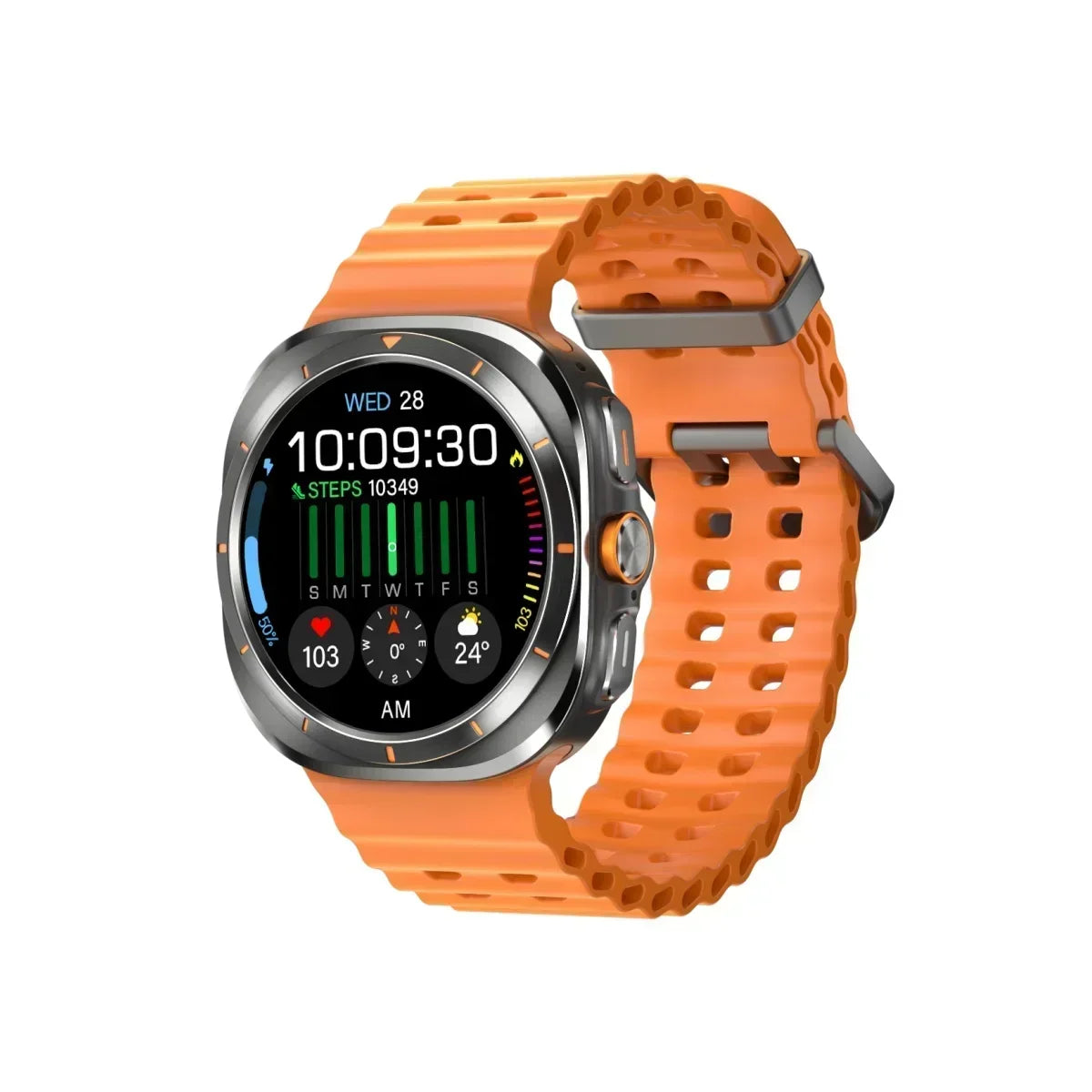 2025 New Sports Fitness Tracker Screen Watch Multi-function W7 GPS Bluetooth Connection Healthy Accessories Altimeter Bip