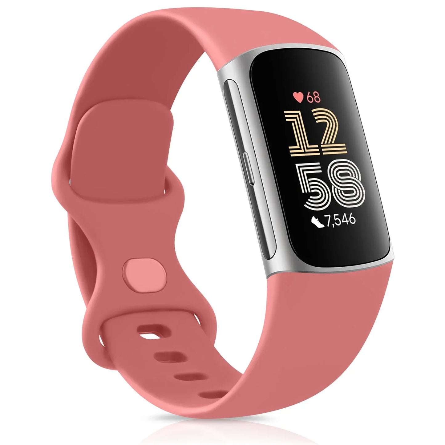 Smartwatch Band for Fitbit Charge 5 6 Strap Adjustable Watchband for Fitbit Charge 5/Charge 6 Correa Wistband Replacement Bands