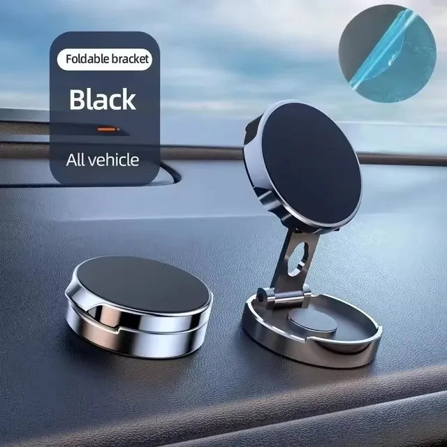 Mobile Phone Stand Strong Magnetic Car Holder 720 ° Foldable Round Bracket Support for Universal Phones Mount Holders in Car