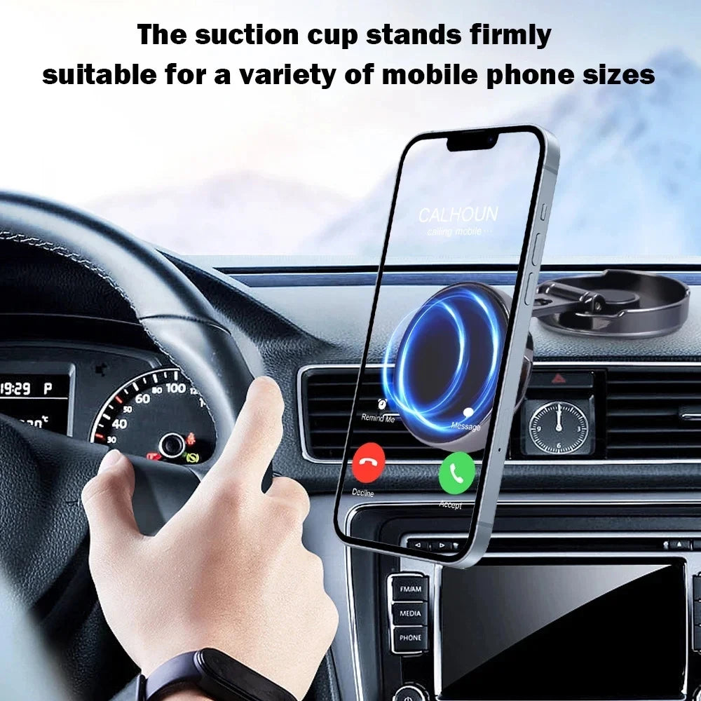 Mobile Phone Stand Strong Magnetic Car Holder 720 ° Foldable Round Bracket Support for Universal Phones Mount Holders in Car