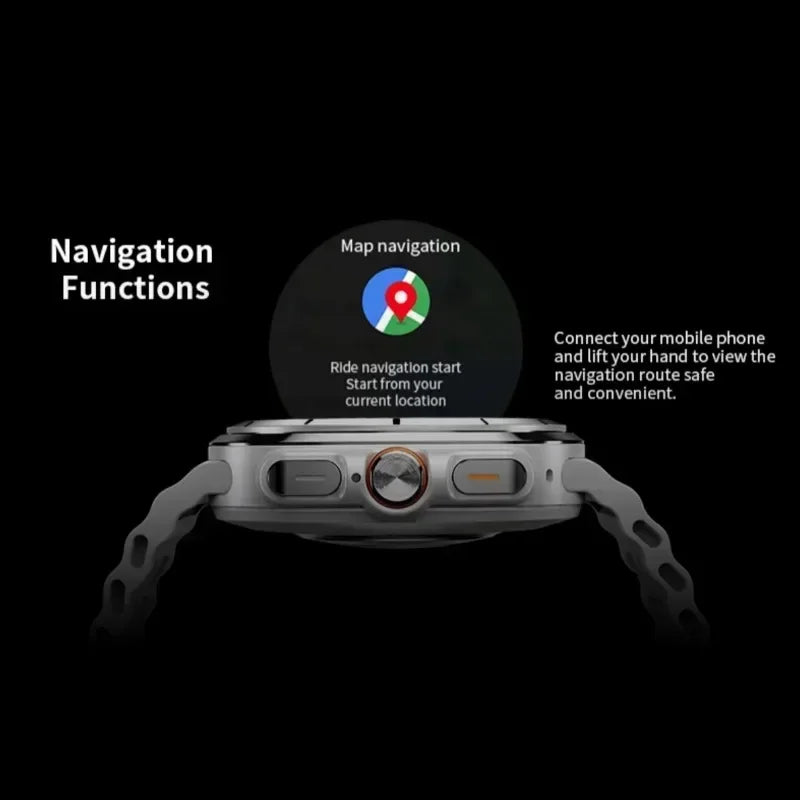 2025 New Sports Fitness Tracker Screen Watch Multi-function W7 GPS Bluetooth Connection Healthy Accessories Altimeter Bip