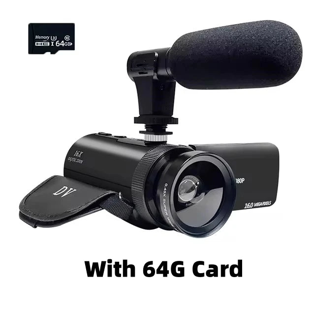 DV Video Recorder Camcorder High-Quality Audio Recording With Microphone Digital zoom Video Camera Machine For Recording Vlogs