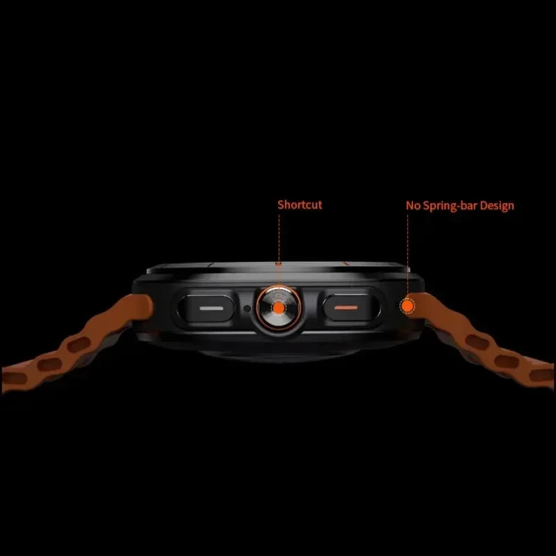 2025 New Sports Fitness Tracker Screen Watch Multi-function W7 GPS Bluetooth Connection Healthy Accessories Altimeter Bip