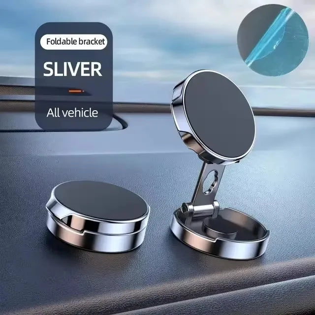Mobile Phone Stand Strong Magnetic Car Holder 720 ° Foldable Round Bracket Support for Universal Phones Mount Holders in Car