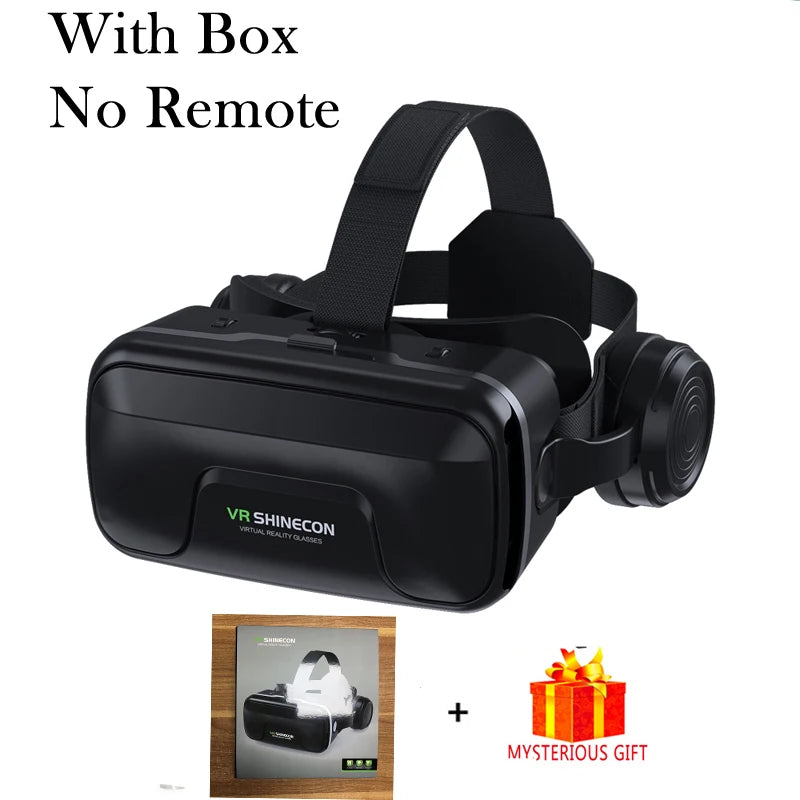 3D Virtual Reality VR Glasses For Phone Mobile Smartphones 7 Inch Headset Helmet With Controllers Game Wirth Real Viar Goggles