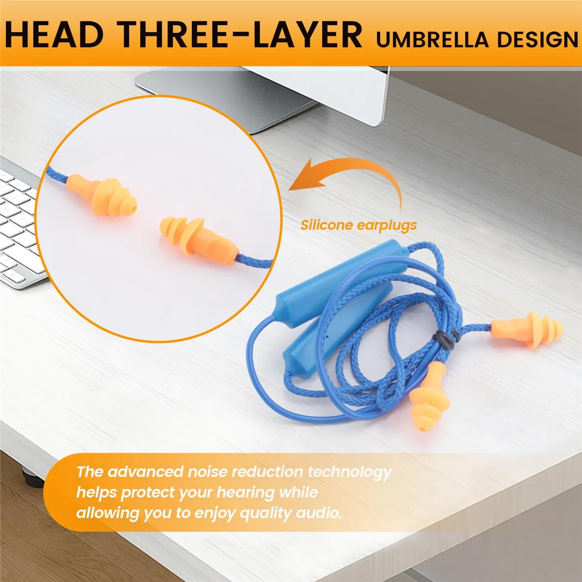 Ear Plugs Bluetooth Headset for Work