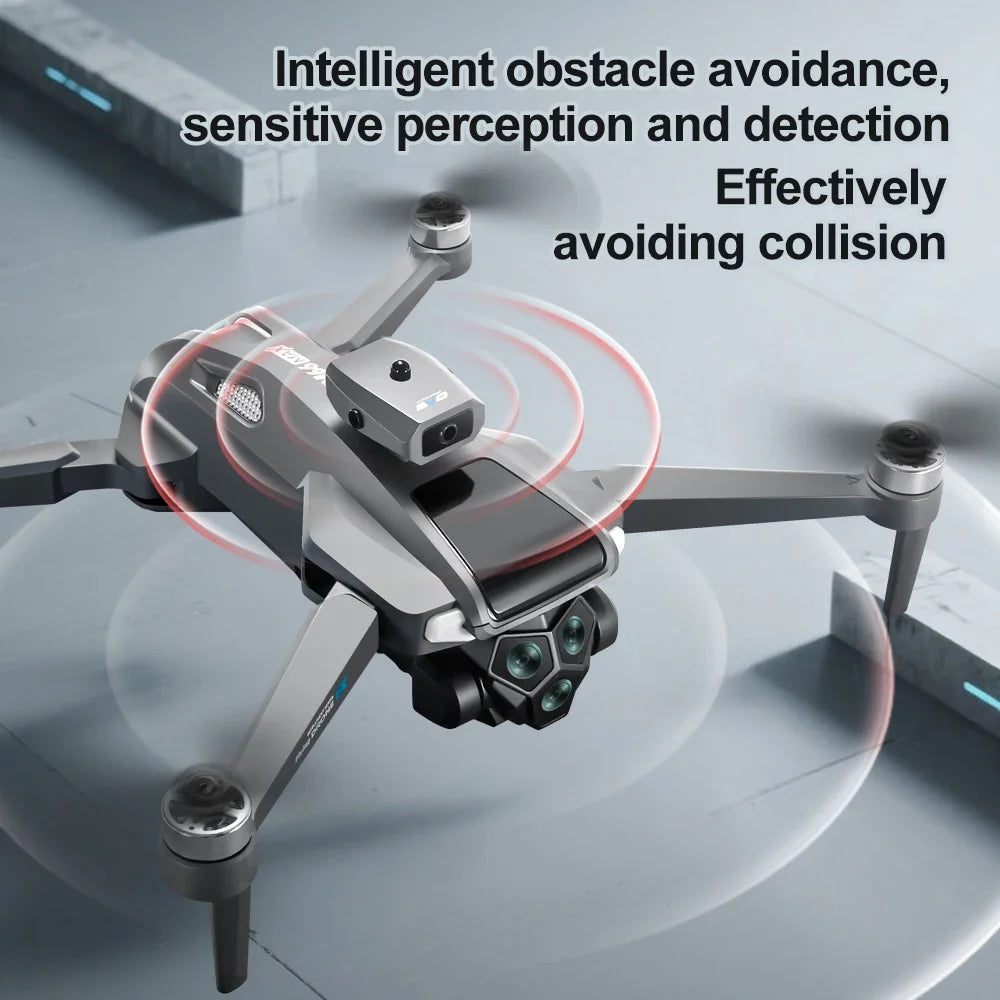 Drone Profesional 8K Dual Camera Brushless Motor Obstacle Avoidance Dron RC Helicopter Foldable Quadcopter